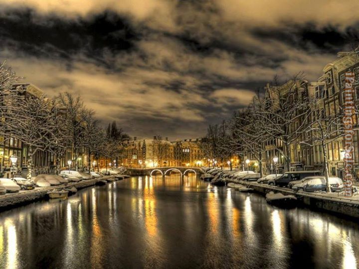 Unknown Artist the canal's winter